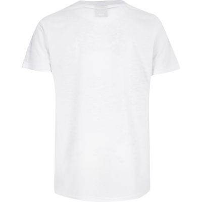 Boys white Batman fade t-shirt